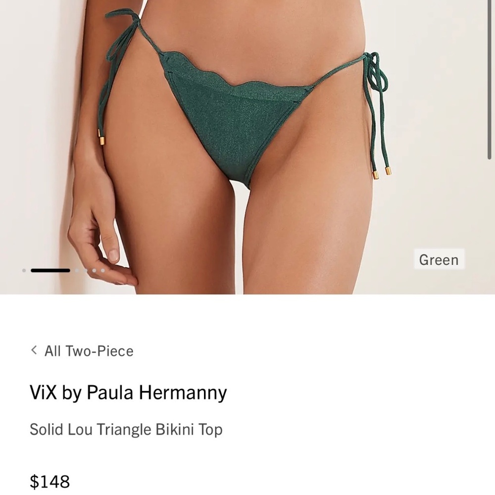 ViX by Paula Hermanny Solid Lou Triangle Bikini Set - Picture 6 of 10